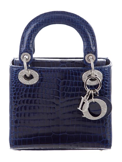 lady dior bag crocodile|lady dior bag price.